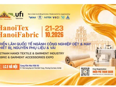 HanoiTex – HanoiFabric 2026: Hội tụ công nghệ, kết nối thị trường dệt may