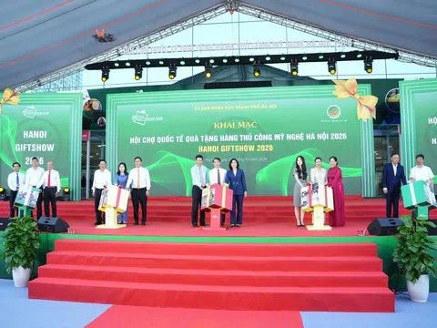 500 gian hàng hội tụ tại Hanoi Giftshow 2026, mở rộng cơ hội xuất khẩu hàng thủ công mỹ nghệ