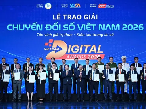 Giải thưởng Chuyển đổi số Việt Nam 2026: Tôn vinh 56 tổ chức, sản phẩm và giải pháp tiêu biểu