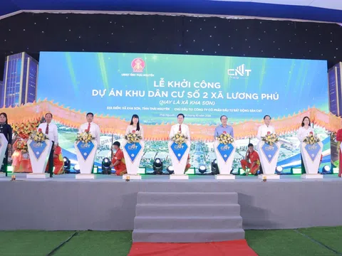 Thái Nguyên khởi công Dự án Khu dân cư số 2 xã Lương Phú, vốn đầu tư hơn 321 tỷ đồng