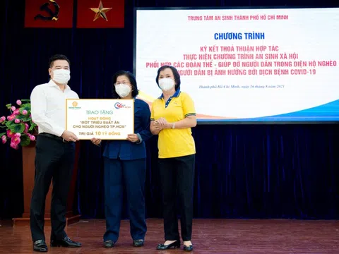 Tập đoàn Hưng Thịnh trao tặng 10 tỷ đồng cho chương trình "Vòng tay Việt - Sài Gòn"
