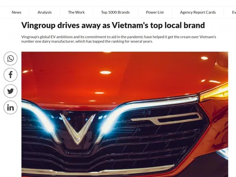 Khảo sát quốc tế về các thương hiệu hàng đầu châu Á: Vingroup được yêu thích nhất tại Việt Nam