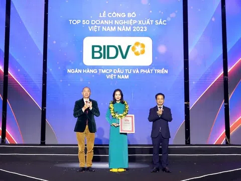 BIDV giữ vững vị trí Top 50 doanh nghiệp xuất sắc Việt Nam năm 2023