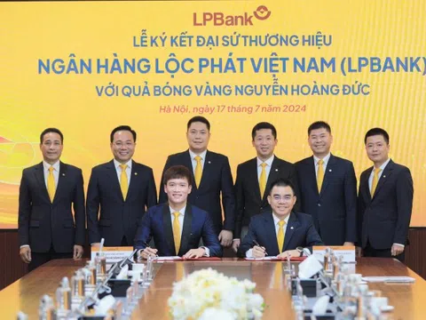 Quả bóng vàng Hoàng Đức được lựa chọn làm Đại sứ thương hiệu Ngân hàng Lộc Phát Việt Nam - LPBank