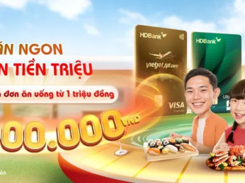 Thẻ tín dụng HDBank ưu đãi đa tầng, hưởng trọn niềm vui cuối năm