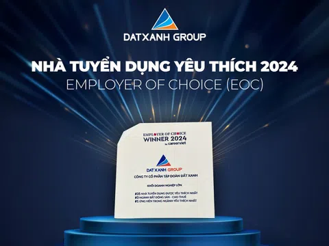 Tập đoàn Đất Xanh được vinh danh Top Nhà tuyển dụng được yêu thích nhất năm 2024