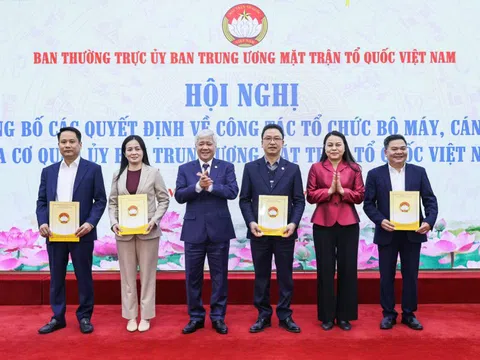 Bộ máy mới của Cơ quan Ủy ban Trung ương Mặt trận Tổ quốc Việt Nam sau tinh gọn