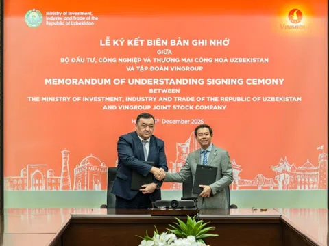 Vingroup công bố hợp tác chiến lược với chính phủ Uzbekistan, mở ra cơ hội đầu tư quy mô lớn tại Trung Á