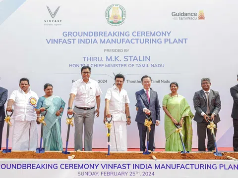 VinFast chính thức động thổ nhà máy xe điện tại Ấn Độ