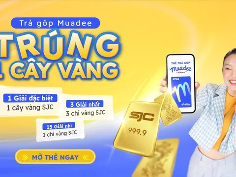 Trả góp dễ dàng, trúng vàng cực đã với thẻ trả góp Muadee by HDBank