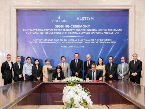 Vingroup và Alstom hợp tác công nghệ để phát triển tuyến đường sắt đô thị Hà Nội thế hệ mới
