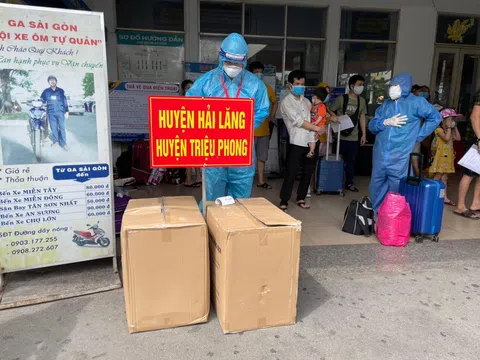 Thêm chuyến tàu chuyên biệt đưa 420 người dân Quảng Trị từ các tỉnh phía Nam về quê tránh dịch