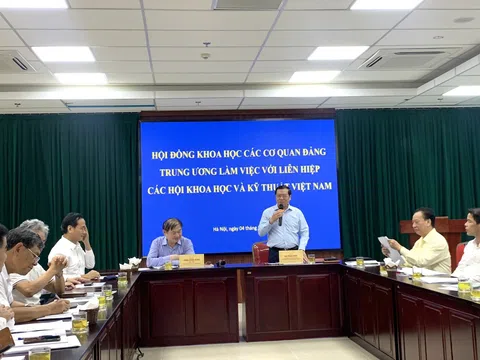 Hội đồng Khoa học các cơ quan Đảng Trung ương làm việc với Liên hiệp Hội Việt Nam