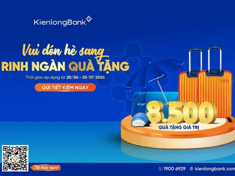 KienlongBank tặng hàng nghìn phần quà cho khách gửi tiết kiệm