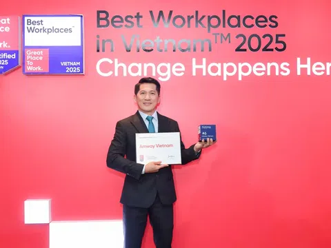 Amway đứng Top 6 Nơi làm việc xuất sắc hàng đầu Việt Nam 2025