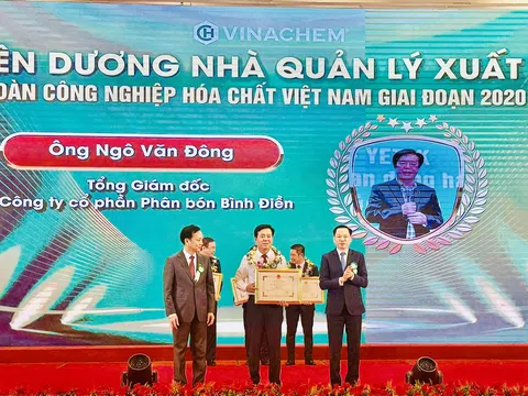 Doanh nhân Ngô Văn Đông được vinh danh Nhà lãnh đạo xuất sắc của Tập đoàn Hóa chất Việt Nam giai đoạn 2020-2025