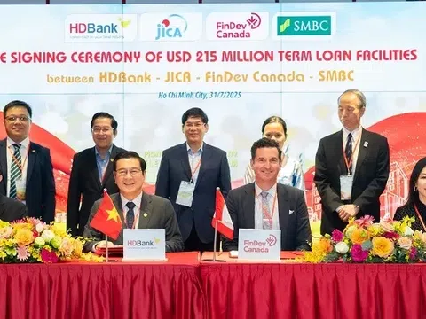 HDBank ký kết khoản vay hợp vốn trị giá 215 triệu USD với 3 tổ chức tài chính quốc tế