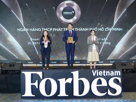 HDBank top 50 doanh nghiệp niêm yết tiêu biểu nhất 2025 của Forbes
