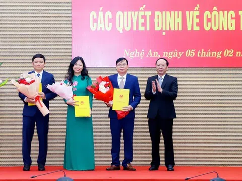 Bổ nhiệm bà Nguyễn Thị Mai Thương giữ chức vụ Phó Giám đốc Sở Nội vụ tỉnh Nghệ An