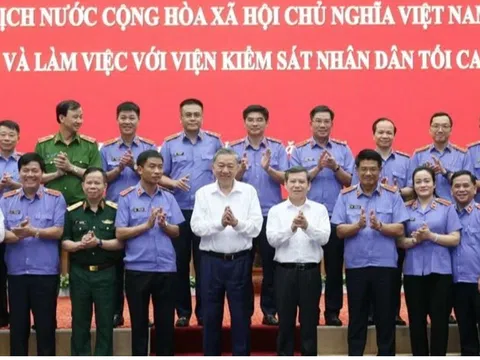 Chủ tịch nước Tô Lâm thăm, làm việc với Viện Kiểm sát nhân dân tối cao