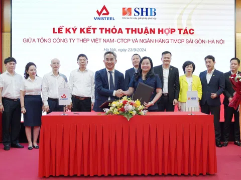 SHB ký kết hợp tác với Tổng Công ty Thép Việt Nam