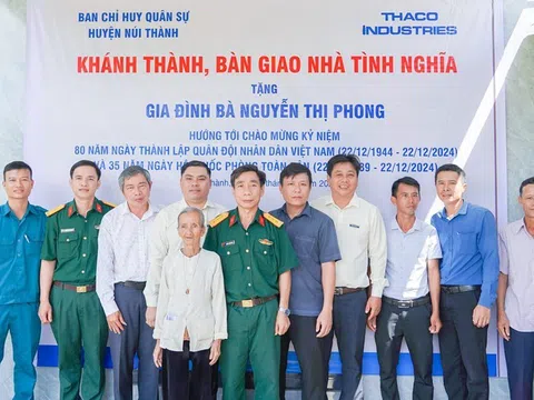 THACO Chu Lai trao tặng 37 ngôi nhà tình nghĩa cho tỉnh Quảng Nam