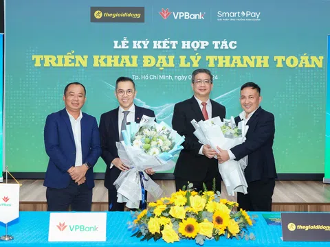 Hơn 3.000 điểm bán của Thế Giới Di Động trở thành đại lý thanh toán của VPBank