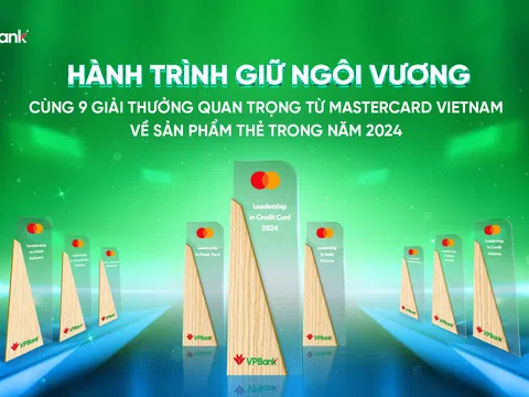 VPBank 5 năm liên tiếp được Mastercard vinh danh nhiều giải thưởng danh giá