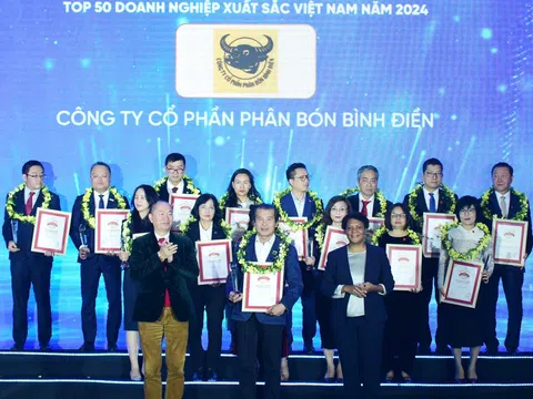 Bình Điền ghi dấu ấn trong Top 50 doanh nghiệp xuất sắc nhất Việt Nam 2024