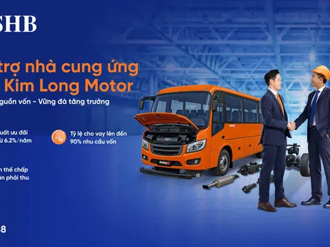 SHB cấp gói tín dụng cho doanh nghiệp thuộc chuỗi cung ứng đầu vào cho Kim Long Motor, hỗ trợ đến 90% nhu cầu vốn