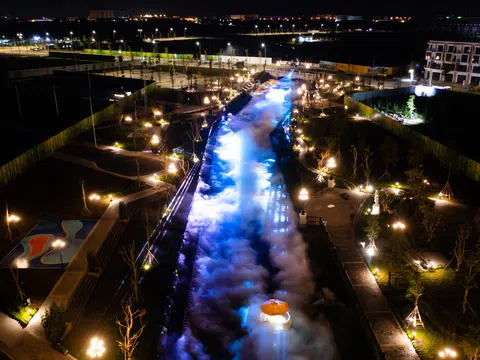 Vẻ đẹp siêu thực trên Dòng sông Ánh sáng T&T City Millennia
