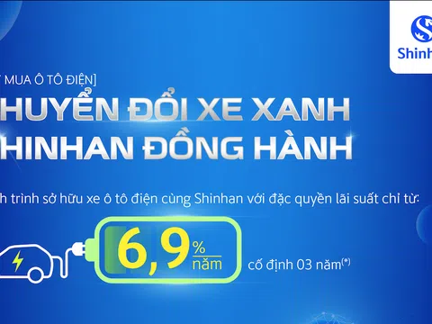 Ngân hàng Shinhan đồng hành cùng người dân trên hành trình chuyển đổi sang xe điện