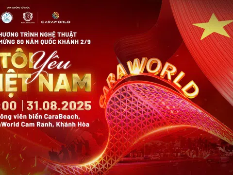 Cùng “Tôi yêu Việt Nam” chào mừng 80 năm Quốc khánh 2/9 tại CaraWorld Cam Ranh