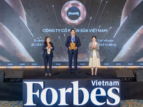 Vinamilk đứng đầu danh sách Top 25 Thương hiệu dẫn đầu 2025 của Forbes Việt Nam