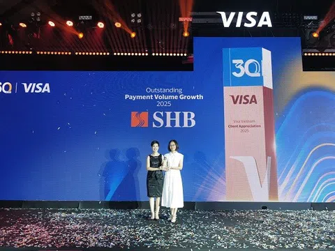 SHB lần thứ hai được VISA vinh danh “Ngôi sao tăng trưởng thẻ năm 2025”