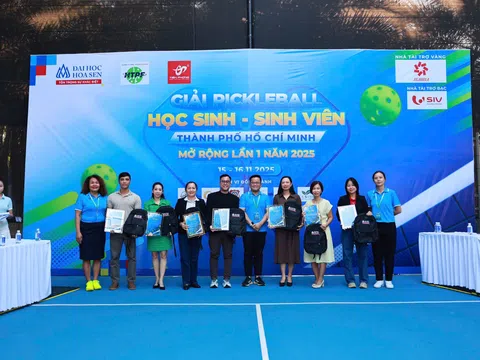 Giải Pickleball Học sinh – Sinh viên quy mô lớn nhất TP.HCM thúc đẩy phong trào thể thao học đường