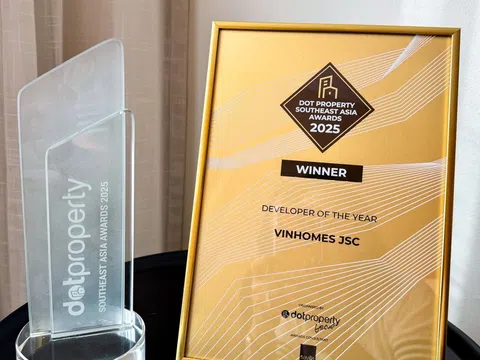 Vinhomes được vinh danh “nhà phát triển bất động sản của năm” khu vực Đông Nam Á tại Dot Property Southeast Asia Awards 2025