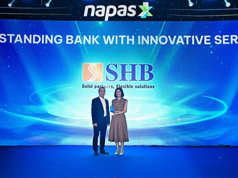 SHB nhận giải Ngân hàng xuất sắc về đổi mới sáng tạo, thúc đẩy tương lai thanh toán không tiền mặt