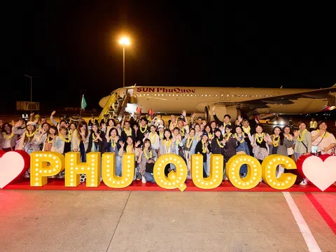 Sun PhuQuoc Airways cất cánh chuyến bay quốc tế đầu tiên đến Đài Bắc (Đài Loan - Trung Quốc)