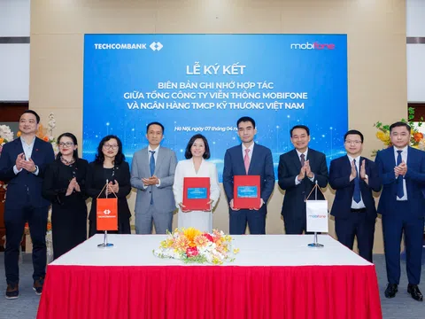 Techcombank và MobiFone ký kết hợp tác toàn diện, kiến tạo hệ sinh thái tài chính – công nghệ số