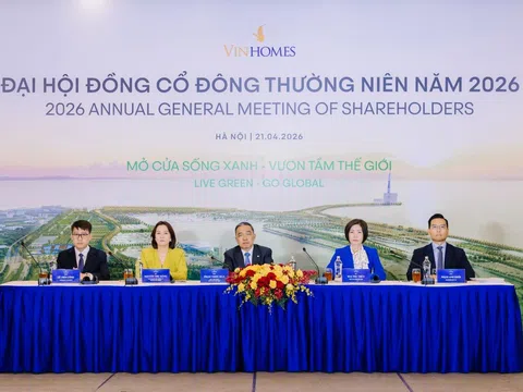 Vinhomes đặt mục tiêu lợi nhuận sau thuế 60.000 tỷ đồng năm 2026