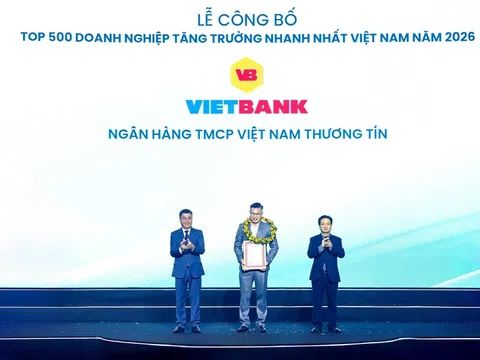 Vietbank 7 năm liên tiếp góp mặt FAST500, khẳng định năng lực tăng trưởng bền vững