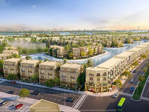Nhà phố song diện Vinhomes Royal Island đón dòng thịnh vượng giữa thế đất “tứ cận sinh tài”