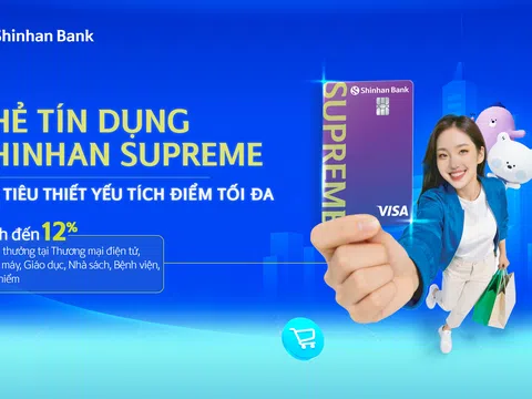 Thị trường xuất hiện thẻ tín dụng hoàn điểm tới 12% cho mua sắm và giáo dục