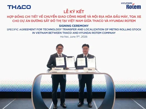 THACO tăng tốc chiến lược đường sắt, ký thêm thỏa thuận chuyển giao công nghệ với đối tác Hàn Quốc