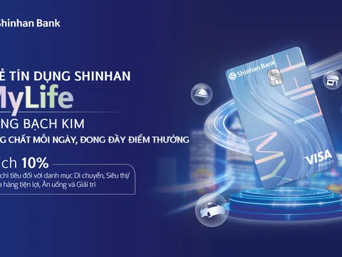 Ra mắt thẻ tín dụng mới, tích điểm tới 10% cho các khoản chi tiêu hằng ngày