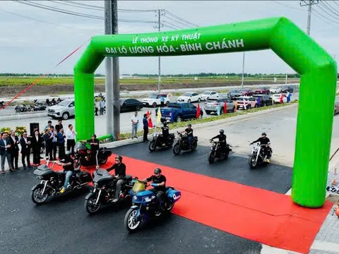 Đại lộ Lương Hòa - Bình Chánh thông xe kỹ thuật, mở ra động lực phát triển cho các dự án bất động sản và khu công nghiệp phía Tây TP HCM