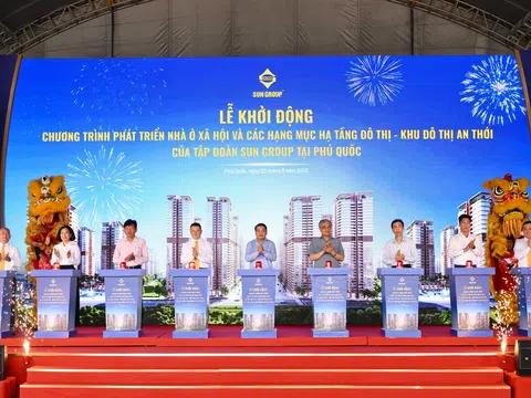 Sun Group đầu tư 40.000 tỷ đồng xây gần 50.000 căn nhà ở xã hội, nhà ở cho thuê "tiêu chuẩn Singapore" tại Phú Quốc