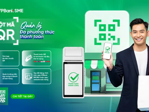 VPBank SME: Một mã MerchantQR, nhận thanh toán từ tài khoản, thẻ đến ví điện tử