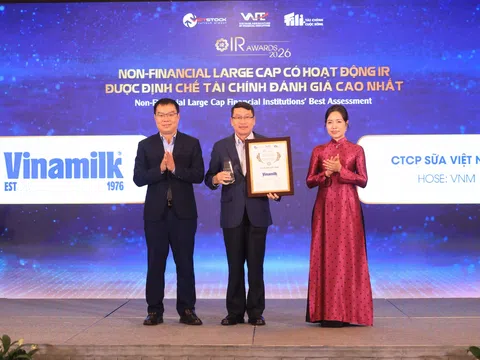 Từ minh bạch đến niềm tin: Vinamilk nhận cú đúp giải thưởng IR Awards 2026